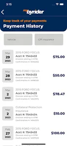 MyByrider screenshot 7