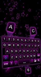 Purple Neon Keyboard screenshot 0