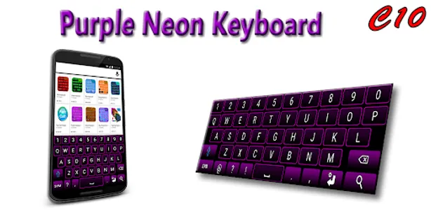 Purple Neon Keyboard screenshot 13