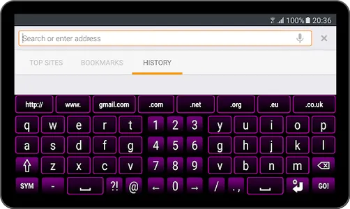 Purple Neon Keyboard screenshot 4