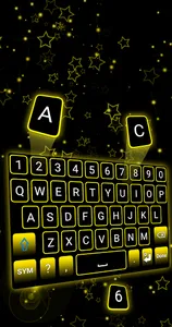 Yellow Neon Keyboard screenshot 0