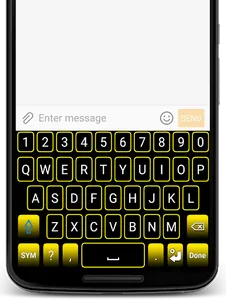 Yellow Neon Keyboard screenshot 1