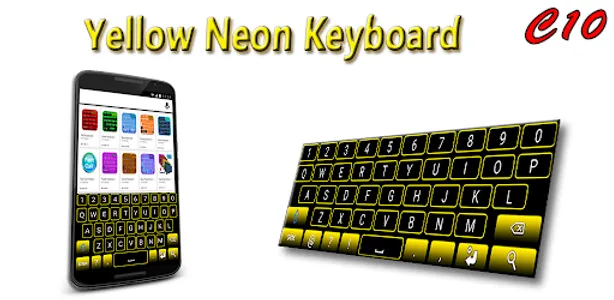 Yellow Neon Keyboard screenshot 13