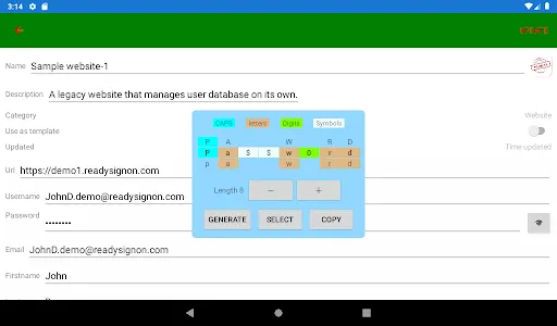 QuickSignOn screenshot 11