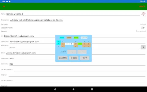 QuickSignOn screenshot 18