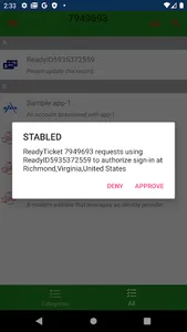 QuickSignOn screenshot 2