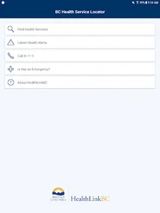 BC Health Service Locator screenshot 10