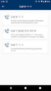 BC Health Service Locator screenshot 3