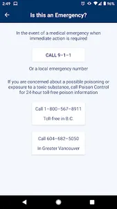 BC Health Service Locator screenshot 4