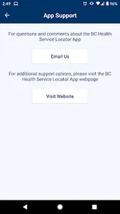 BC Health Service Locator screenshot 6