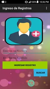 Ingreso de Registro screenshot 1