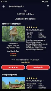 Cabins USA Guest App screenshot 3