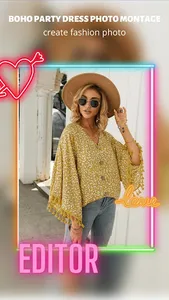 Boho Party Dress Photo Montage screenshot 0