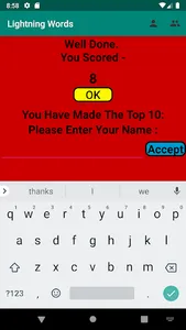 Lightning Words - A Great Loca screenshot 2
