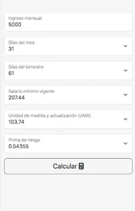 Calculadora IMSS-INFONAVIT PRO screenshot 0