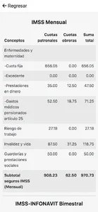 Calculadora IMSS-INFONAVIT PRO screenshot 1