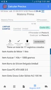 Calcular Precios screenshot 5