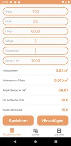 Holzrechner screenshot 0