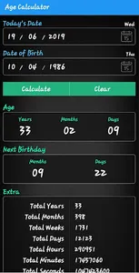 Age calculator 2020 screenshot 2