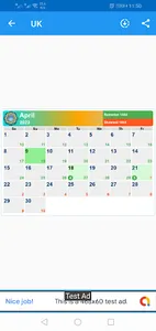 Gregorian Islamic Calendar EN screenshot 2