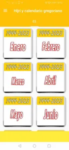 Hijri y calendario gregoriano screenshot 1