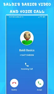 Fake baldi Call & Video screenshot 1