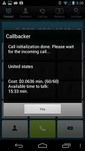 Callbacker -cheap calls abroad screenshot 4