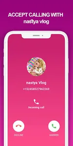 fake call video with nastya _  screenshot 4