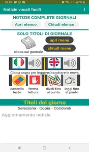 Easy Voice News - Italian and  screenshot 0