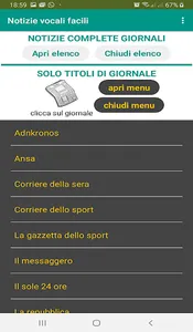 Easy Voice News - Italian and  screenshot 1