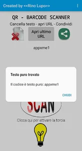 QR Barcode scanner screenshot 1