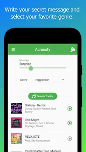 Acrossfy: create a playlist wi screenshot 0