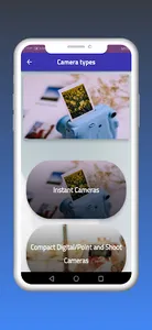 Camera types screenshot 2