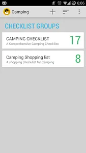 Camping Checklist screenshot 0