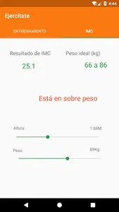Ejercítate screenshot 1