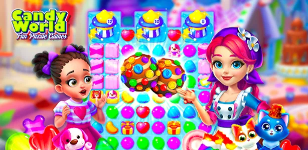 Fun Puzzle Game: Candy World screenshot 5