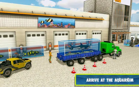 Sea Animals Transport Truck Si screenshot 0