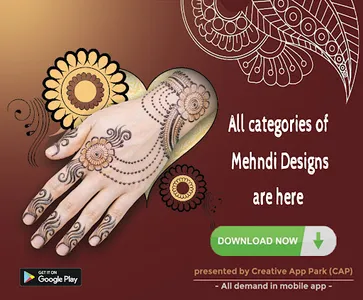 Mehndi Design offline & simple screenshot 0