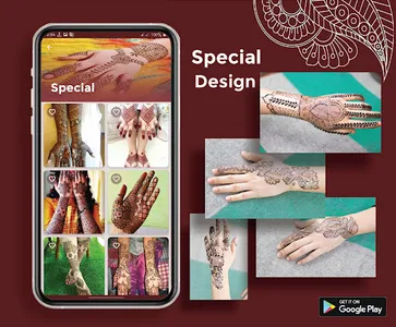 Mehndi Design offline & simple screenshot 7