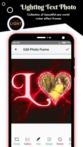 Lighting Text Photo Frame screenshot 2