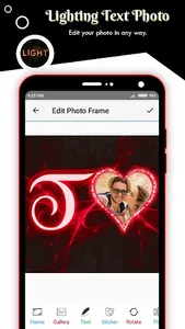 Lighting Text Photo Frame screenshot 5