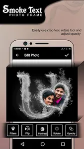 Smoke Text Photo Frames screenshot 4
