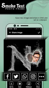 Smoke Text Photo Frames screenshot 5