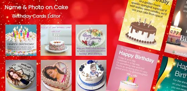 Photo Name on Birthday Cake screenshot 0
