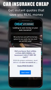 Car Insurance Cheap Save Money screenshot 0