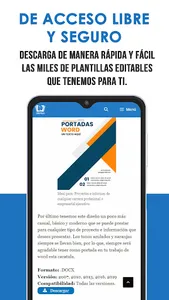 Portadas para Word screenshot 1