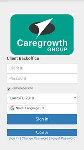 Caregrowth Backoffice screenshot 0