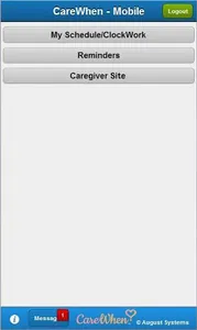 August Systems Mobile for Care screenshot 0