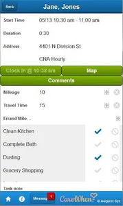 August Systems Mobile for Care screenshot 1