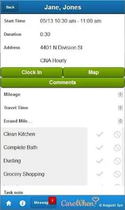 August Systems Mobile for Care screenshot 2